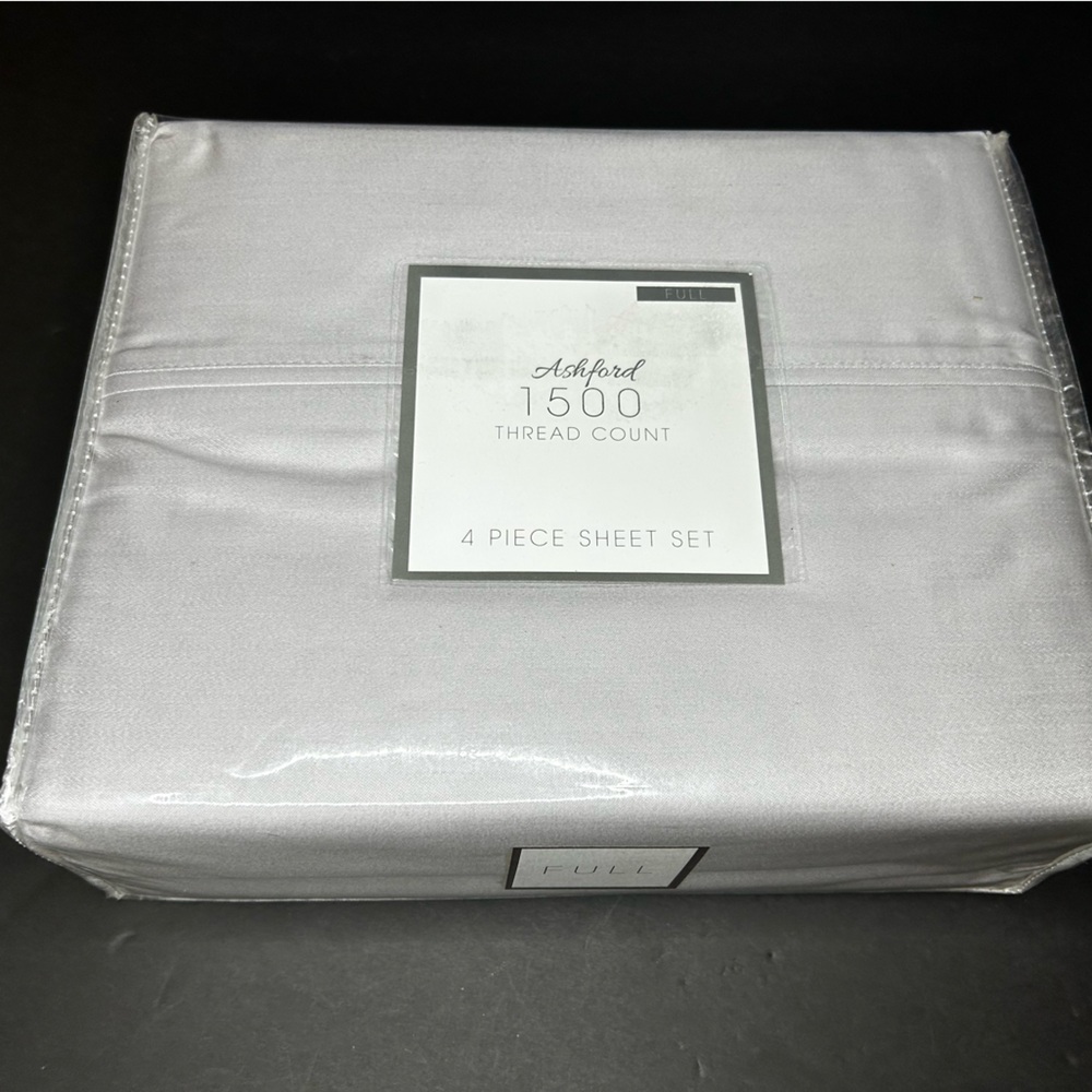 New Ashford 1500 Thread Count Flat Sheet ONLY  Full Size Light Gray